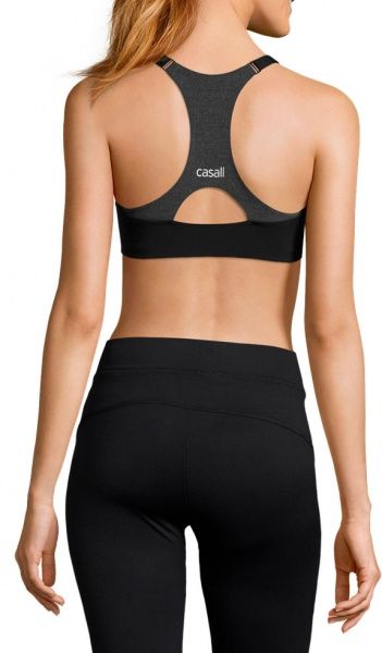 Бра Casall Front Zip Sports Bra 19984921 80C черный с серым