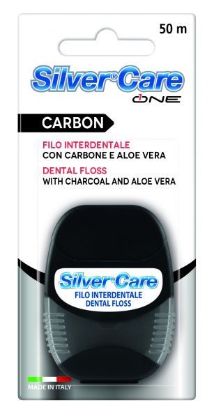 Зубная нить Silver Care Carbon 50 м
