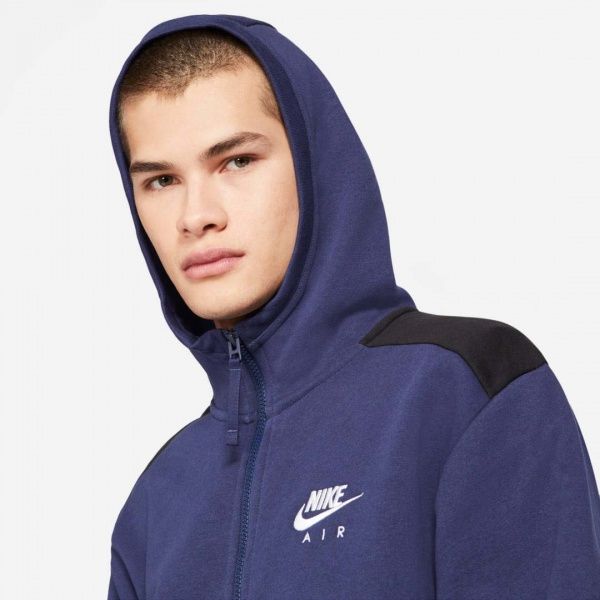 Джемпер Nike M NSW AIR FZ FLC HOODIE DA0235-410 р. XL синій