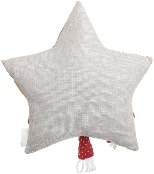Подушка КМ Новорічна у формі зірки поліестер 40x40 см в асортименті 