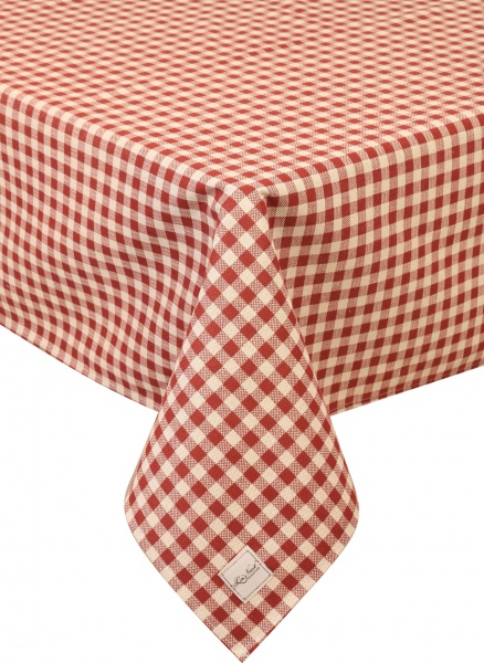 Скатерть Lucy Бордо клетка 133x180 см красный La Nuit 