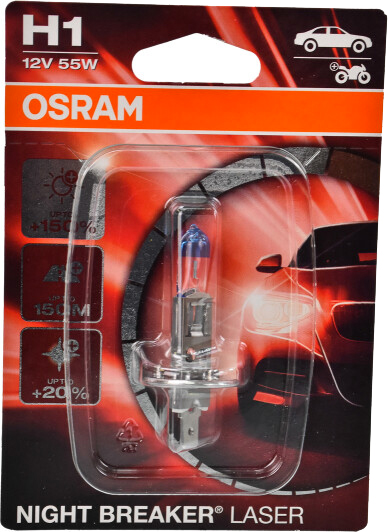 Автолампа галогенная Osram P14.5S NIGHT BREAKER® LASER next generation H1 55 Вт 1 шт.(OS 64150 NL-01B)