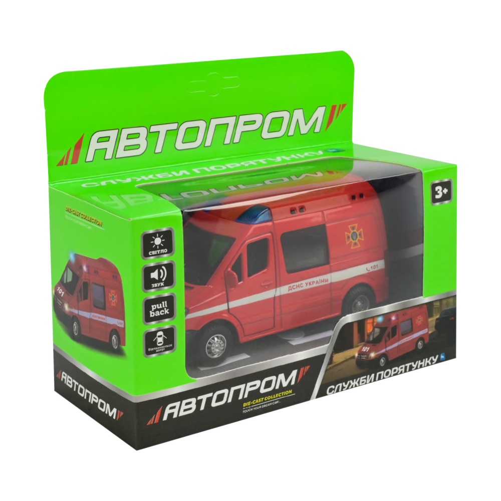 Машинка Автопром 1:24 «Службы спасения» МЧС AP7545