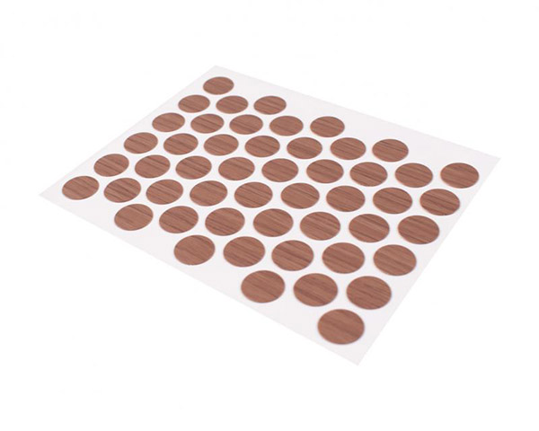 Заглушка на конфірмат самоклеюча дуб темний 50 шт DC