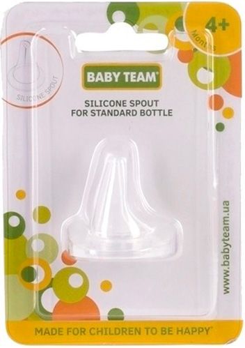 Соска Baby Team спаут силиконовый для стандартных бутылочек
