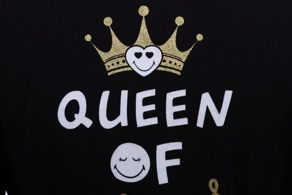 Халат Smileyworld 001/16160 р. XL чорний із сірим 