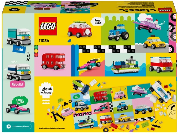 Конструктор LEGO Classic Творческие транспортые средства 11036