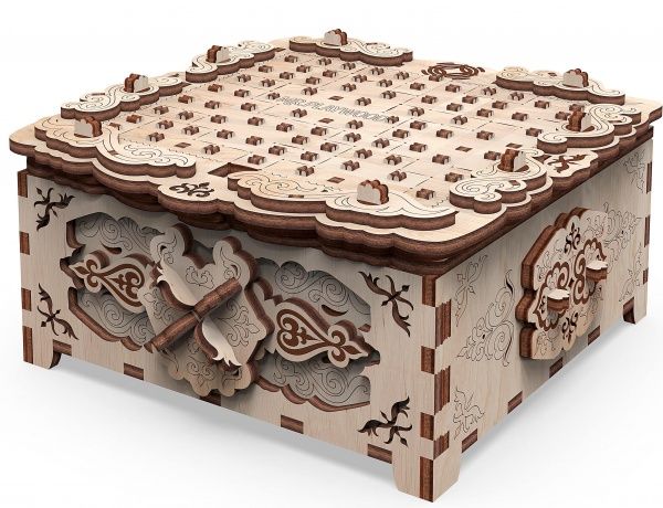 Дерев'яний 3D-конструктор Mr.Playwood скринька «Квіткова фантазія» 10607