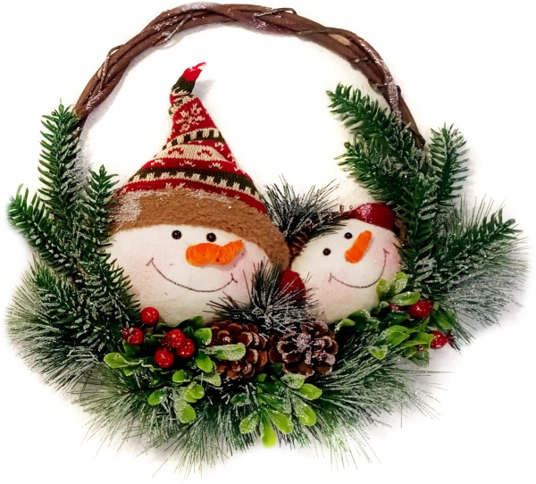 Декорація новорічна RINO сніговички d36 мм 210272 