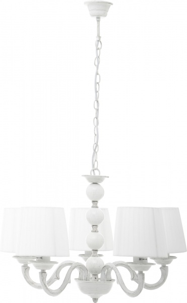 Люстра подвесная Arte Lamp Alba 5xE27 белый с золотистым A9395LM-5WG 