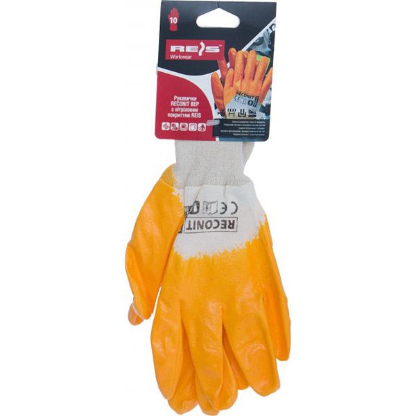 Перчатки Reis с покрытием нитрил XL (10) RECONIT 10