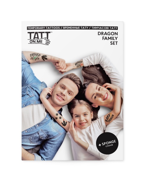 Тату временное TATTon.me Dragon Family Set