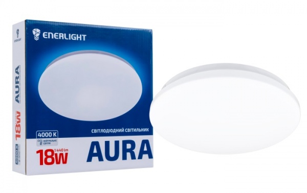 Светильник светодиодный Enerlight LED 4000 К 18 Вт белый AURA18SMD80N 