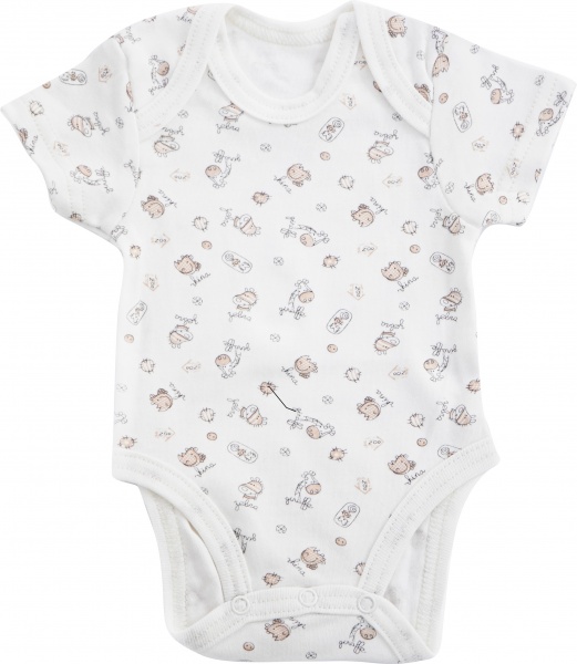 Боді дитяче унісекс GABBI ВD-23-3 звірятка р.80 із принтом 13641 
