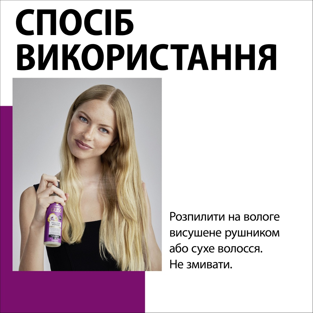 Экспресс-кондиционер GLISS Full Hair Wonder восстанавливающий 200 мл
