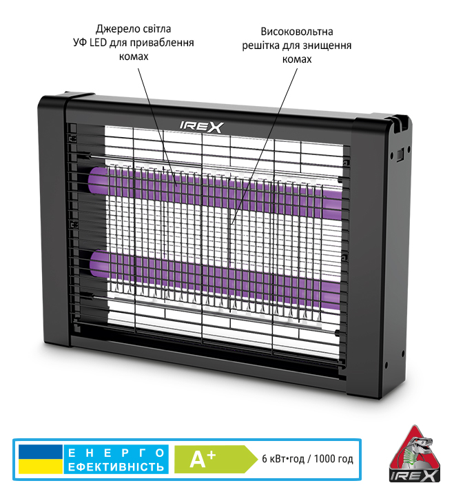 Светильник для уничтожения насекомых IREX LED 2 Вт