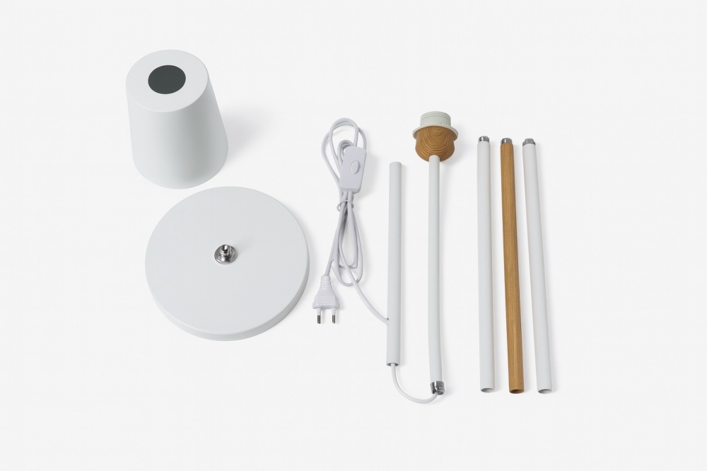 Торшер Berger 40 Вт E27 белый 1060-FL-1 White