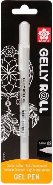 Ручка гелева Sakura Gelly Roll BASIC MEDIUM 08 біла 