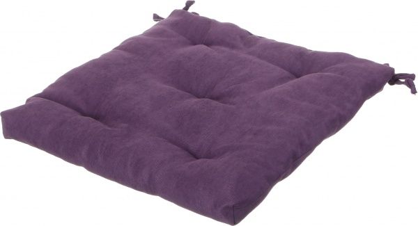 Подушка на стул Велмарт 40х40х3 см фиолетовый