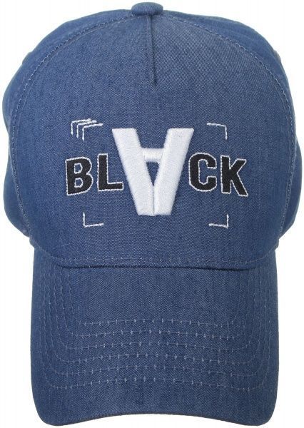Бейсболка с вышивкой и надписью Black в ассортименте 57-60 см джинс