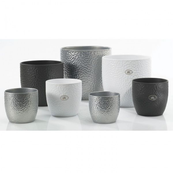 Кашпо керамічне Soendgen Boston круглий 19 л білий матовий 