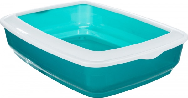 Туалет Trixie для кошек Brisko с бортами пластиковый в ассортименте 38 x 11 x 50 см 40394