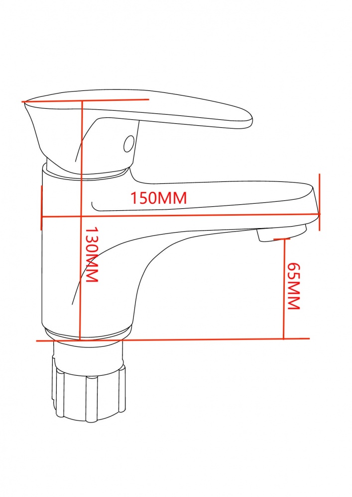 Змішувач для умивальника Silver VEGA PL SLHO0748CR