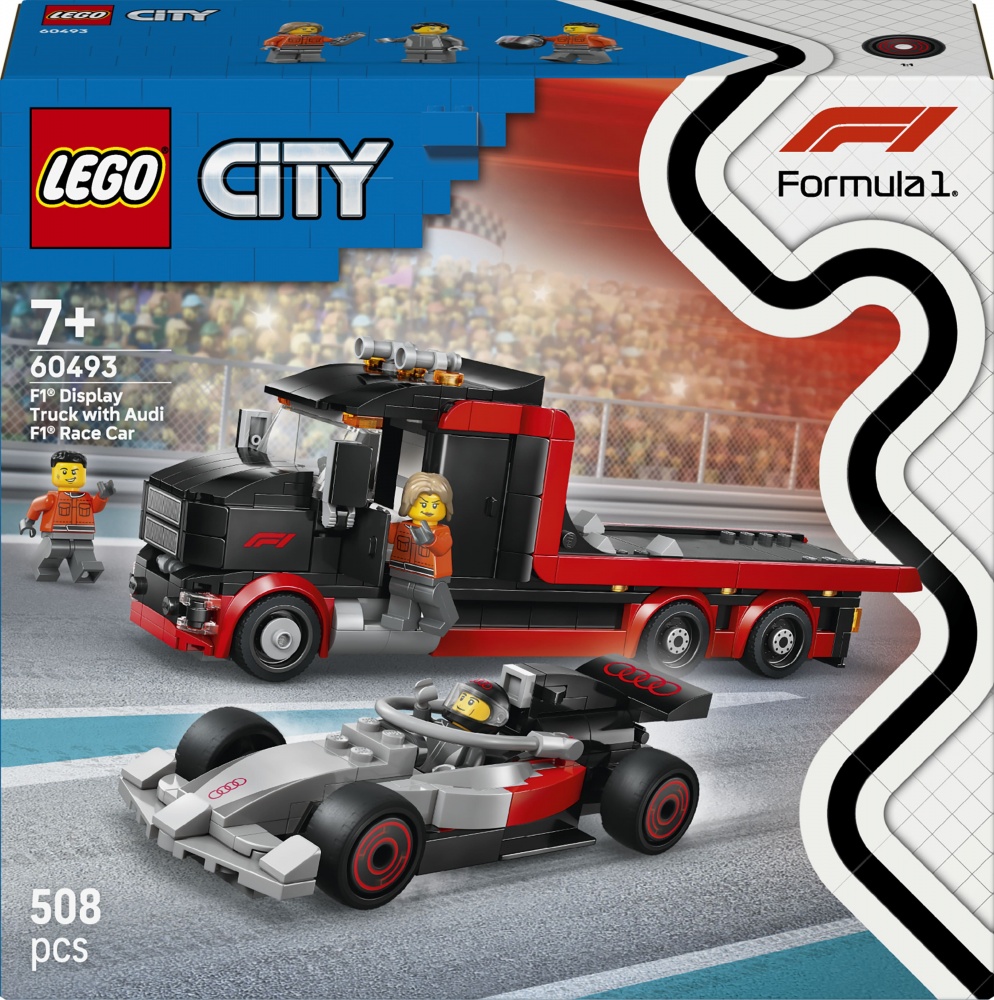 Конструктор LEGO City Грузовик для демонстрации F1® с гоночным автомобилем Audi F1® 60493