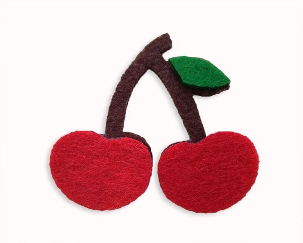 Набор декоративный Летние ягоды 125086 3 мм 15х17 см красный