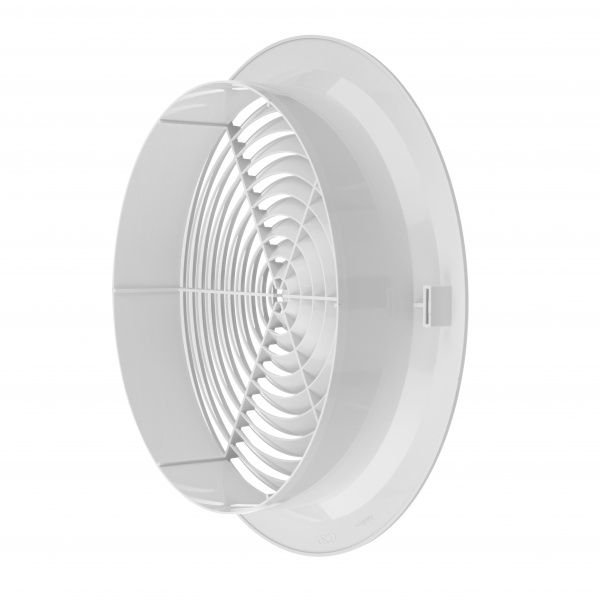Диффузор MiniMax вентиляционный c фланцем и пружинным креплением d310 х d250 мм (2408) пластик белый 