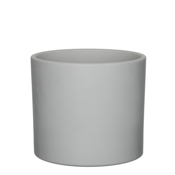 Вазон керамический Edelman Era 19,5 см круглый 4,1 л светло-серый/песочно-серый (1035830) 