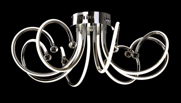 Люстра светодиодная Luce S0047S03 104 Вт хром 