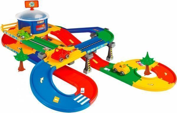 Ігровий набір Wader Kid Cars Гараж з дорогою 3D 5,5 м 53130
