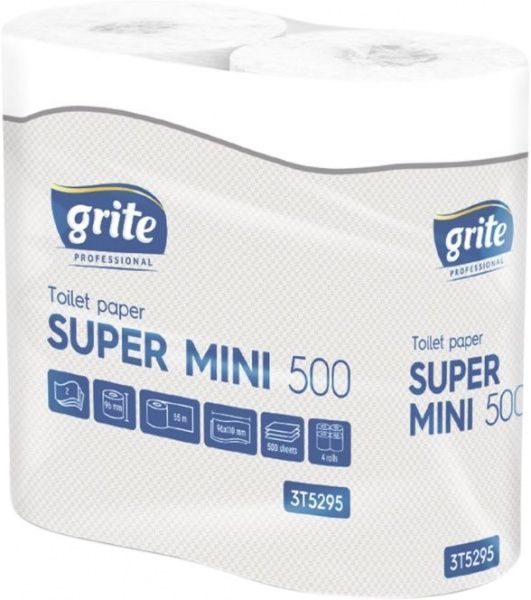 Туалетний папір туалетний папір Grite Super Mini двошаровий 4 шт.