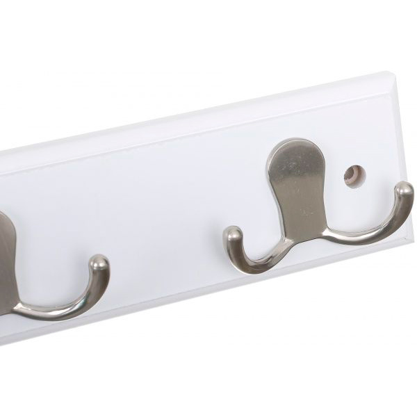 Вішалка для одягу VI тип 2 нікель/білий