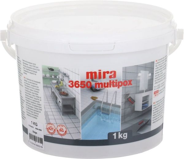 Фуга Mira 3650 multiрох 1 кг бежевый 