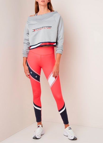 Джемпер Tommy Hilfiger CROP V NECK SWEATER WITH TAPE S10S100363001 р. M светло-серый