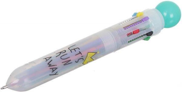 Ручка шариковая разноцветная бирюзовый 