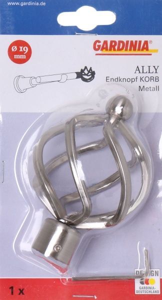 Наконечник Gardinia Короб d19 мм імітація сталі 