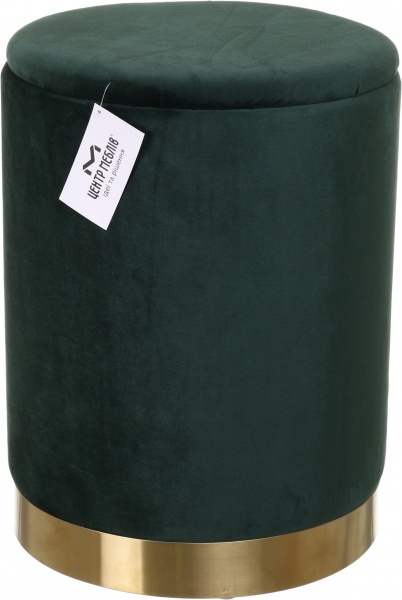 Пуф Мурсия с нишей для хранения 350х460 мм темно-зеленый 