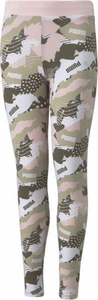 Лосины Puma Alpha AOP Leggings 58923644 р.128 разноцветный