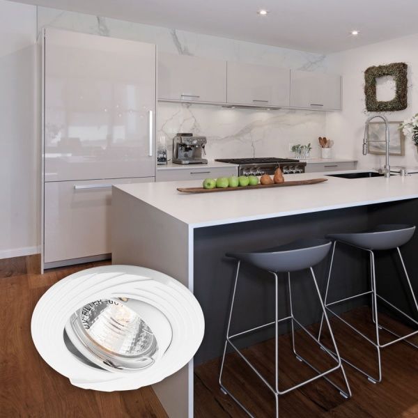 Светильник точечный LightMaster GU5.3 белый DL6227 бiлий 