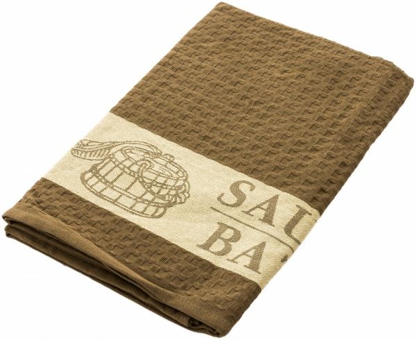 Полотенце вафельное 100x160 см бежевый Zastelli 