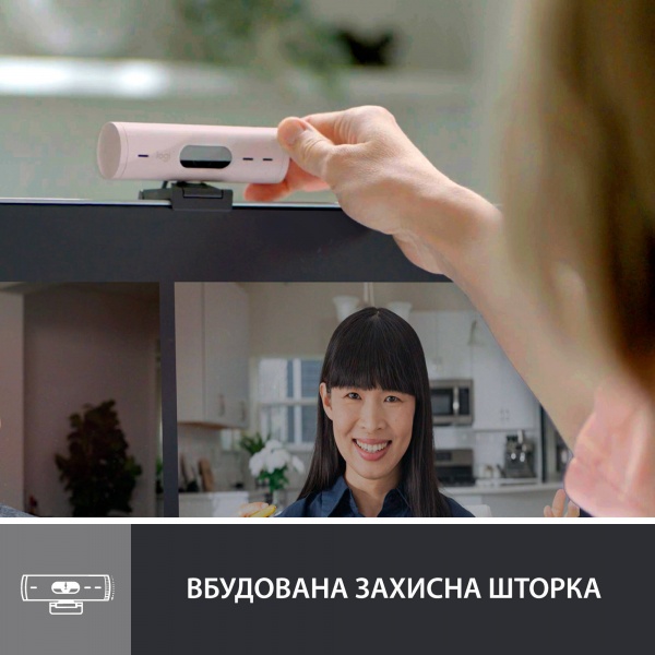Веб-камера Logitech Brio 500 – Rose