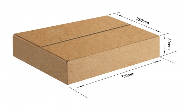 Гофроящик до 19 кг 330 x 230 x 80 мм