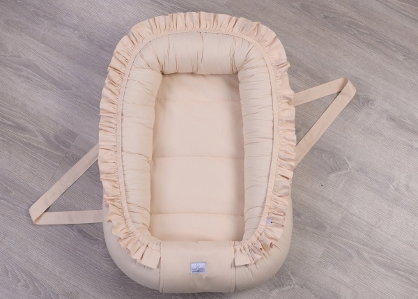 Кокон для новорожденных Baby Veres гнездышко Macaroon Vanilla beige 