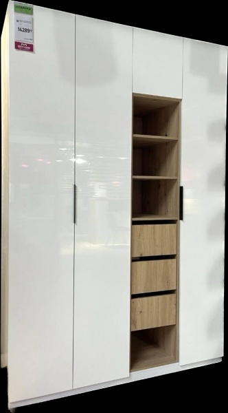 Шкаф Світ Меблів Toronto дуб артизан/белый 