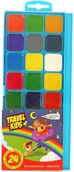 Акварель Travel Kids 24 цвета 312082/TK Western Industrial Group