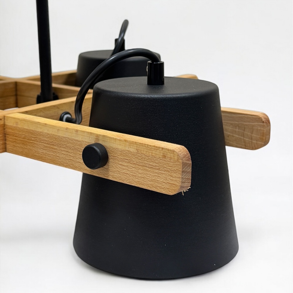 Люстра потолочная LIGHT SET VOLOSHKA СRL 4x12 Вт GX53 черный