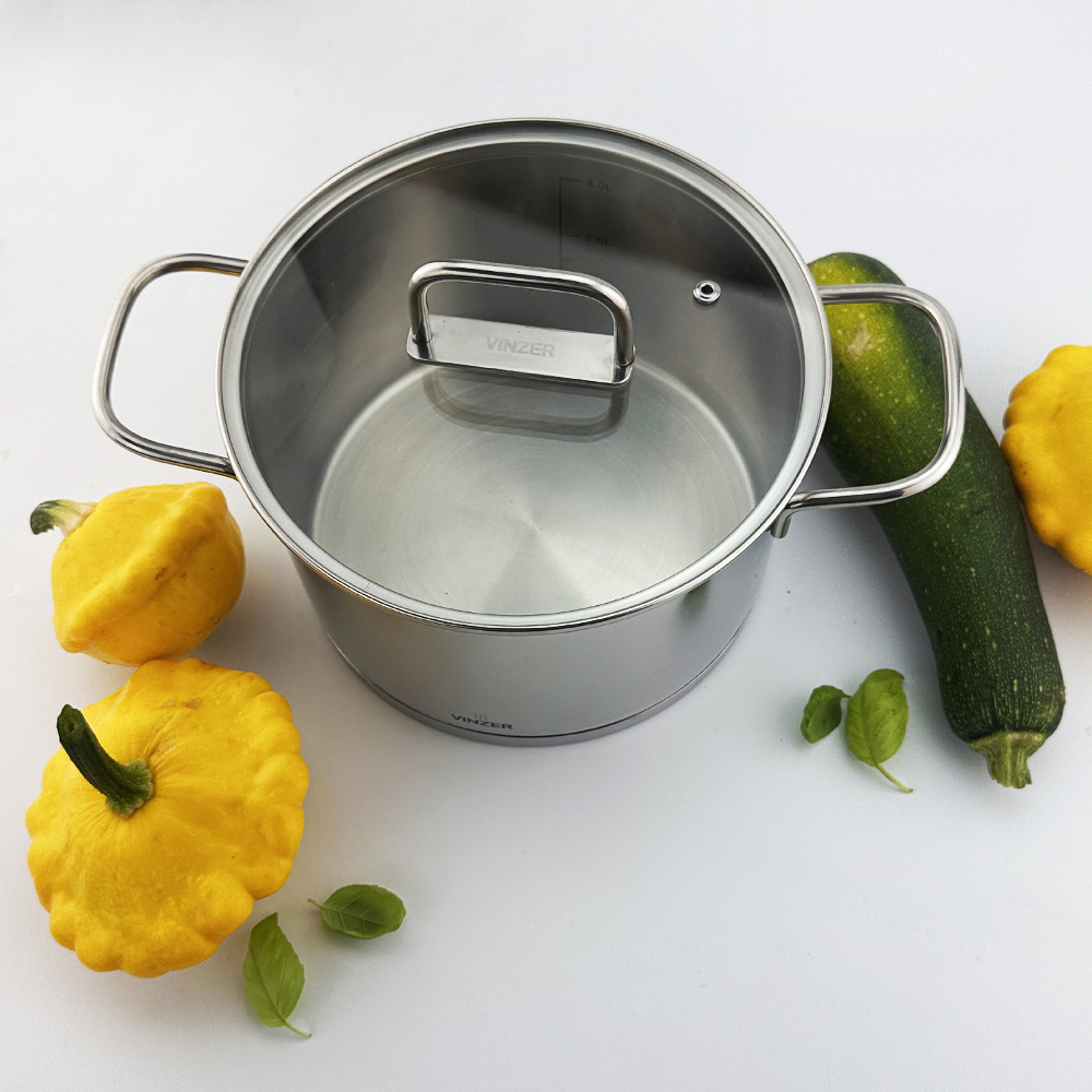 Кастрюля с крышкой Vinzer Glossy Line 3,6 л 50044